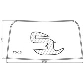 Молдинг лобового стекла TOYOTA LAND CRUISER 80 90-98 <b>SAT TD-13</b>