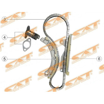 Комплект для замены цепи ГРМ 4JJ1 (3,0 L) ISUZU ELF 04- <b>SAT TK-IZ304-B</b>