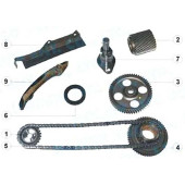 Комплект для замены цепи ГРМ MITSUBISHI PAJERO / DELICA 4M40 93- (полный) цепь однорядная <b>SAT TK-MB204-G</b>