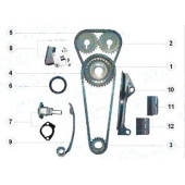 Комплект для замены цепи ГРМ NISSAN GA15-16DE 90-99 <b>SAT TK-NS102-D</b>