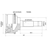 Шрус TOYOTA Camry Gracia SXV20 (Var.GKN) 96-01, Camry / Scepter SXV1# 5S 92-96 <b>SAT TO-024A</b>