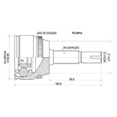 Шрус TOYOTA Camry ACV3# / ACV4# 2AZ-FE (USA) 01- <b>SAT TO-081A</b>