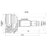 Шрус TOYOTA Vitz / Ractis 1NZ / 2NZ-FE, NSP9# / NSP100, 05- <b>SAT TO-091</b>