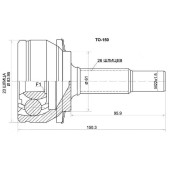 Шрус TOYOTA Auris / Corolla ZRE / ZZE15#, 07- <b>SAT TO-150</b>