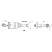 Привод в сборе FR TOYOTA Land Cruiser 100, Lexus LX470 2UZFE / 1HDFTE 98- <b>SAT TO-5-100</b>