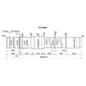 Полуось FR TOYOTA Land Cruiser 80 / 105 (короткая) - прав. <b>SAT TO-5-9003</b>