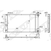 Радиатор TOYOTA COROLLA FIELDER / AXIO 1NZ / 2ZR / 3ZR / 06- (правый руль) <b>SAT TY0001-140-1</b>