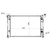Радиатор TOYOTA PREMIO / ALLION / CALDINA / OPA / ISIS / WISH 01- <b>SAT TY0002-240</b>
