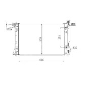 Радиатор TOYOTA AVENSIS 1AZ-F (S) E / 2AZ-FE 03-06 <b>SAT TY0002-AZT250</b>