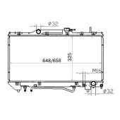 Радиатор TOYOTA CORONA / CARINA / CALDINA ST19# 3S / 4S 92-96 <b>SAT TY0002-ST190-1.8</b>