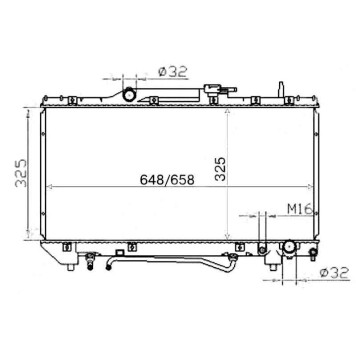Радиатор TOYOTA CORONA / CARINA / CALDINA ST19# 3S / 4S 92-96 <b>SAT TY0002-ST190-2.0</b>