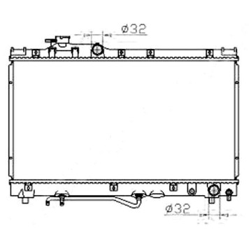 Радиатор TOYOTA CARINA ED / EXIV / CELICA / CURREN 93-99 <b>SAT TY0002-ST200</b>
