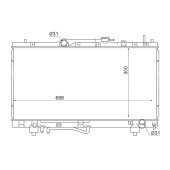 Радиатор TOYOTA CORONA PREMIO / CARINA / CALDINA ST19# / ST21# 96-02 <b>SAT TY0002-ST210</b>