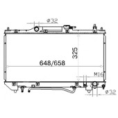 Радиатор TOYOTA AVENSIS 3S 2.0 97-01 <b>SAT TY0002-ST220</b>