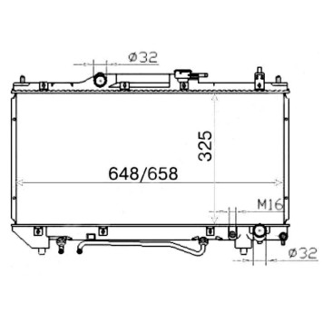 Радиатор TOYOTA AVENSIS 3S 2.0 97-01 <b>SAT TY0002-ST220</b>