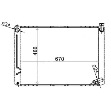 Радиатор TOYOTA HARRIER 2AZ-FE 03-06 <b>SAT TY0003-ACU30</b>