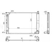 Радиатор TOYOTA HARRIER 2AZ-FE 06- <b>SAT TY0003-ACU30-2</b>