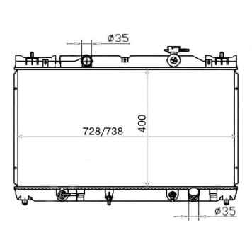 Радиатор TOYOTA CAMRY / SOLARA 2.0-2.4 01-06 <b>SAT TY0003-ACV30</b>