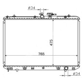 Радиатор TOYOTA HIGHLANDER / KLUGER 2GR 07- <b>SAT TY0003-GSU40</b>