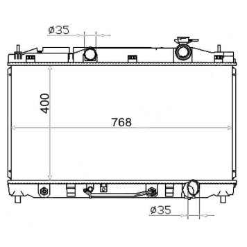 Радиатор TOYOTA CAMRY / AVALON / LEXUS ES350 2GR-FE / 2AR-FE3.5 06- VENZA 08- <b>SAT TY0003-GSV40</b>