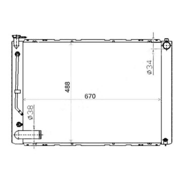 Радиатор TOYOTA HARRIER / LEXUS RX330 1MZ / 3MZ 03-05 <b>SAT TY0003-MCU30</b>-1