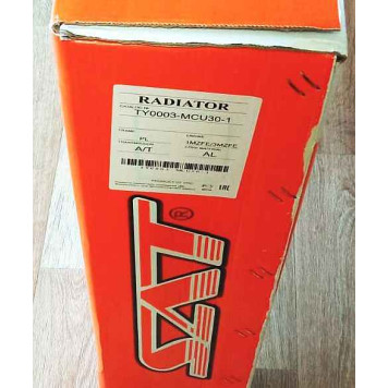 Радиатор TOYOTA HARRIER / HIGHLANDER 05-07 / LEXUS 330 3MZ 05-09 (пластинчатый) <b>SAT TY0003-MCU30-1</b>-9