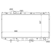 Радиатор TOYOTA CAMRY / VISTA 1.8 / 2.0 86-90 <b>SAT TY0003-SV20</b>