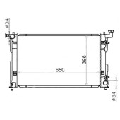 Радиатор TOYOTA VISTA / ARDEO 1AZ / 1ZZ / 3S 98-03 <b>SAT TY0003-SV50</b>