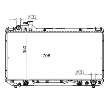Радиатор TOYOTA RAV4 94-98 <b>SAT TY0004-10</b>