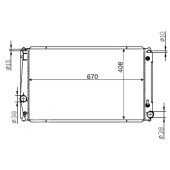 Радиатор TOYOTA RAV4 05- / VANGUARD / ESTIMA 06- / ALPHARD 08- / VELLFIRE / TARAGO 06- 1AZ / 2AZ / 3ZR / 2GR <b>SAT TY0004-30</b>