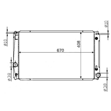 Радиатор TOYOTA RAV4 05- / VANGUARD / ESTIMA 06- / ALPHARD 08- / VELLFIRE / TARAGO 06- 1AZ / 2AZ / 3ZR / 2GR <b>SAT TY0004-30</b>