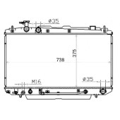 Радиатор TOYOTA RAV4 1ZZ 1,8 00-05 <b>SAT TY0004-ZCA20-2R</b>