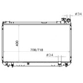 Радиатор TOYOTA MARK II / BLIT JZX110 / PROGRESS 02- / VEROSSA / BREVIS 1JZ-FSE 00- На 1G-FE не иде <b>SAT TY0005-110</b>
