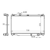 Радиатор LEXUS IS250 05- <b>SAT TY0005-20</b>