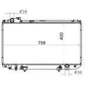 Радиатор Toyota Crown 91-95 / Aristo 91-97 <b>SAT TY0006-147</b>