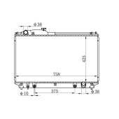 Радиатор LEXUS LS430 / TOYOTA CELSIOR 01-06 <b>SAT TY0007-01</b>