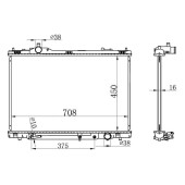 Радиатор LEXUS LS460 / LS600 07- <b>SAT TY0007-07</b>