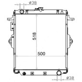 Радиатор TOYOTA LAND CRUISER 70 1HZ 90- <b>SAT TY0008-HZJ76</b>