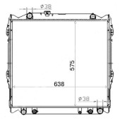 Радиатор TOYOTA LAND CRUISER PRADO / SURF / 4-RUNNER KZ / KD 95-02 DIESEL <b>SAT TY0008-J95D</b>