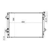 Радиатор TOYOTA LAND CRUISER PRADO / SURF 5VZ / 1GR / 3RZ / 2TR 02- <b>SAT TY0009-120-2R</b>