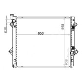 Радиатор LEXUS GX470 2UZ 02-07 / TOYOTA LAND CRUISER PRADO / SURF 1KD 02-03 <b>SAT TY0009-120-4.7-3R</b>