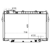 Радиатор TOYOTA LAND CRUISER 80 HD / HZ 90-98 DIESEL AT / MT <b>SAT TY0009-J80D-AT</b>