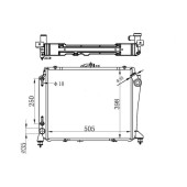 Радиатор TOYOTA HIACE LH10# 89-04 DIESEL AT <b>SAT TY0010-LH107</b>