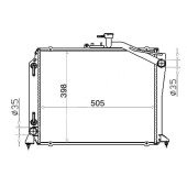 Радиатор TOYOTA HIACE RZH10# 90-99 GASOLINE <b>SAT TY0010-RZH10</b>