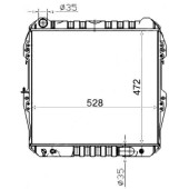 Радиатор TOYOTA SURF / HILUX / 4-RUNNER LN13# 2,4 1989-95 медн. <b>SAT TY0013-TDI</b>