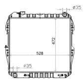 Радиатор TOYOTA SURF / HILUX / 4-RUNNER 3,0 V6 1989-95 <b>SAT TY0013-V6-3R</b>