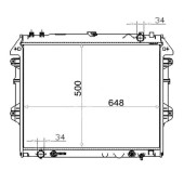 Радиатор Toyota Fortuner 04-15 <b>SAT TY0014</b>