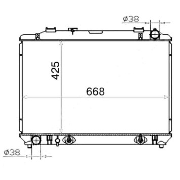 Радиатор TOYOTA TOWN ACE NOAH / LITE ACE CR40 2C / 3CT 96-07 <b>SAT TY0050-D</b>