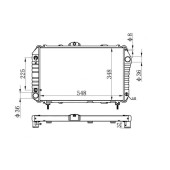 Радиатор TOYOTA LITE / TOWNACE TRUCK 2Y YM5# / 6# 85-92 AT <b>SAT TY0067-AT</b>