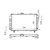 Радиатор TOYOTA LITE / TOWNACE TRUCK 2Y YM5# / 6# 85-92 MT <b>SAT TY0067-MT</b>